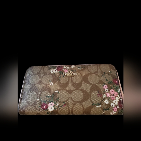 Coach F29931 Brown Floral Women's Wallet NWOT - Picture 14 of 14